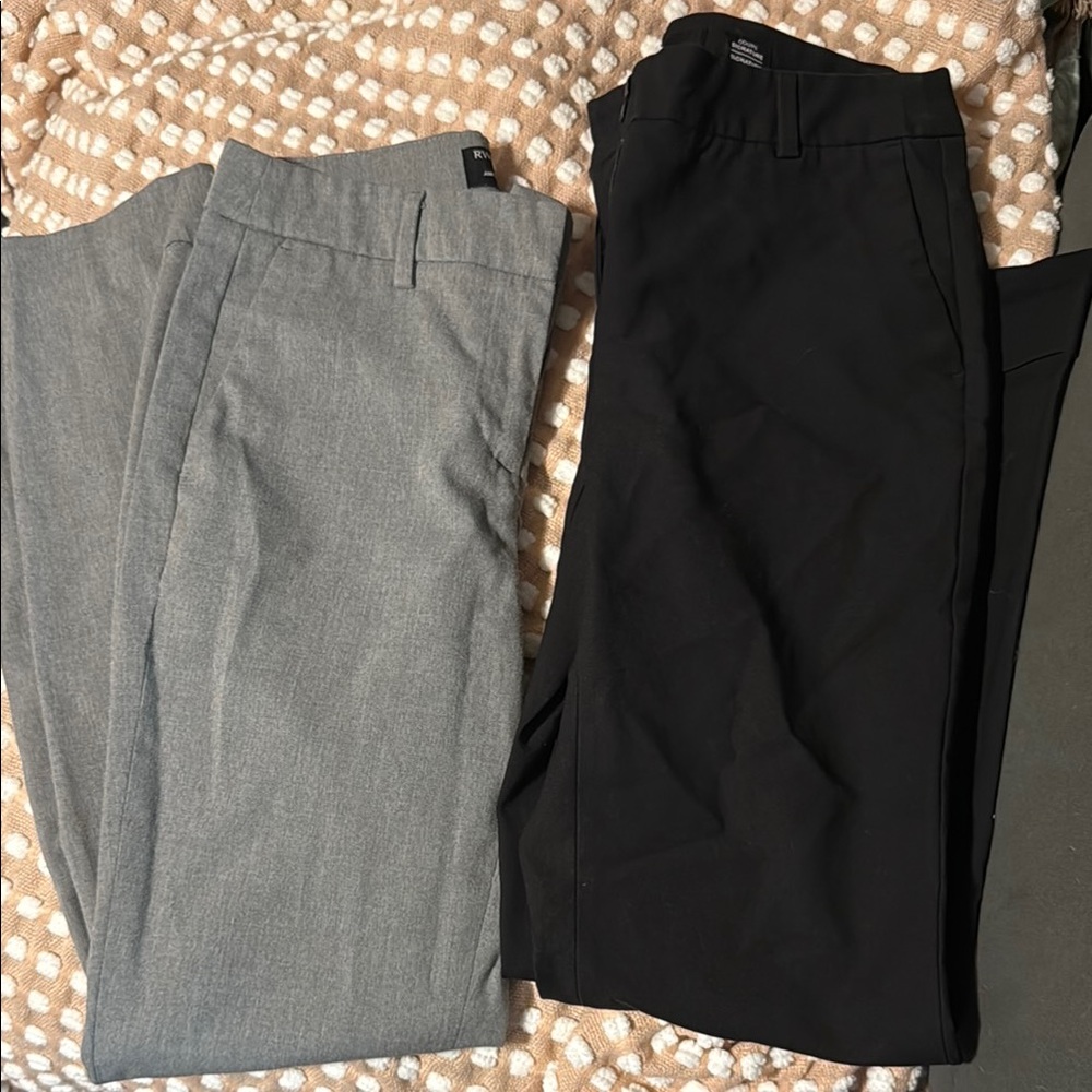 RW&CO. Black and Gray Dress Pants